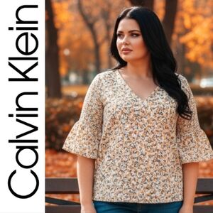 Calvin Klein  Floral Blouse